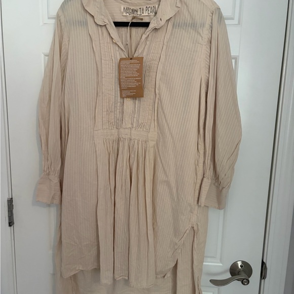 Magnolia Pearl Tops - Magnolia Pearl Cream Tunic Top